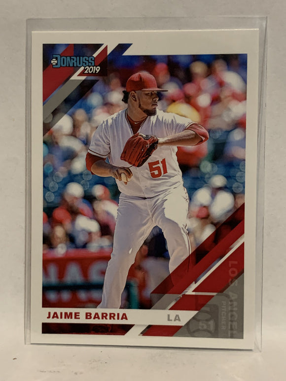 #69 Jaime Barria Los Angeles Angels 2019 Donruss Baseball Card