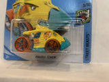 Yellow Piranha Terror Street Beasts 2019 Hot Wheels Short Card New Diecast Cars AA