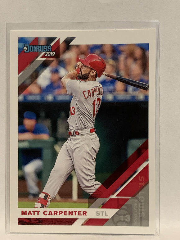 #171 Matt Carpenter St Louis Cardinals 2019 Donruss Baseball Card