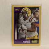 #334 Kristian Fulton Rookie Gold LSU 2020 Score Football Card LT