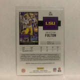 #334 Kristian Fulton Rookie Gold LSU 2020 Score Football Card LT