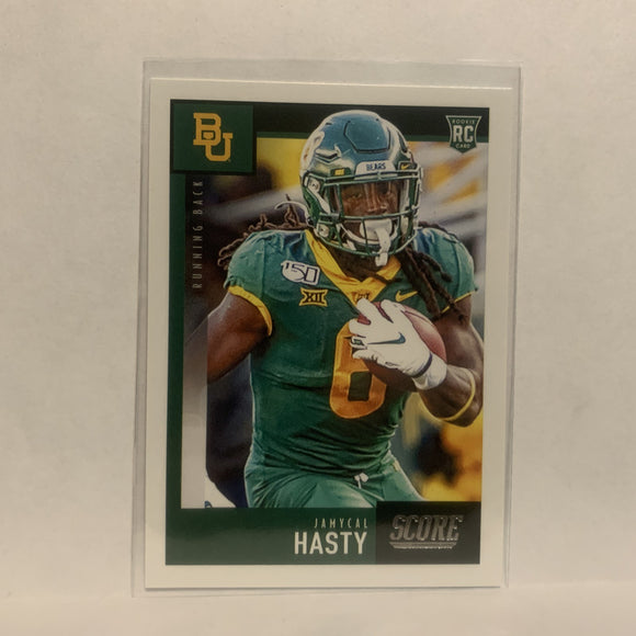 #383 Jamycal Hasty Rookie Baylor 2020 Score Football Card LT
