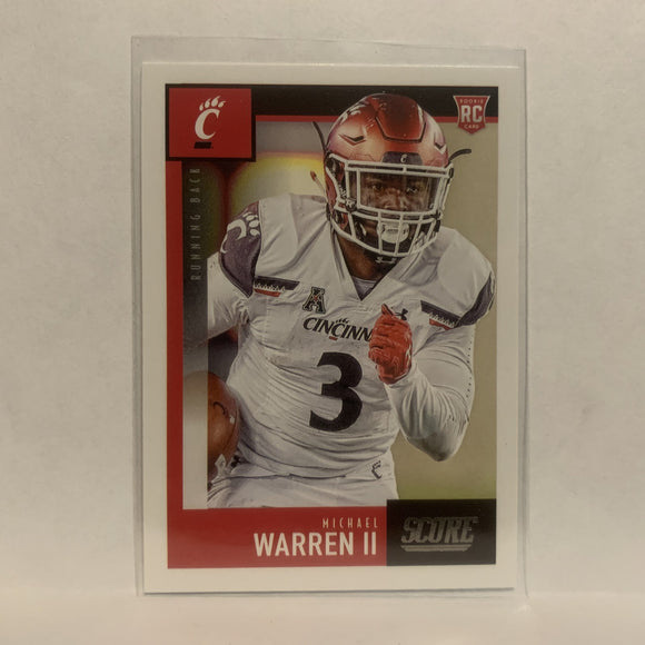 #389 Michael Warren II Rookie Cincinnati 2020 Score Football Card LT