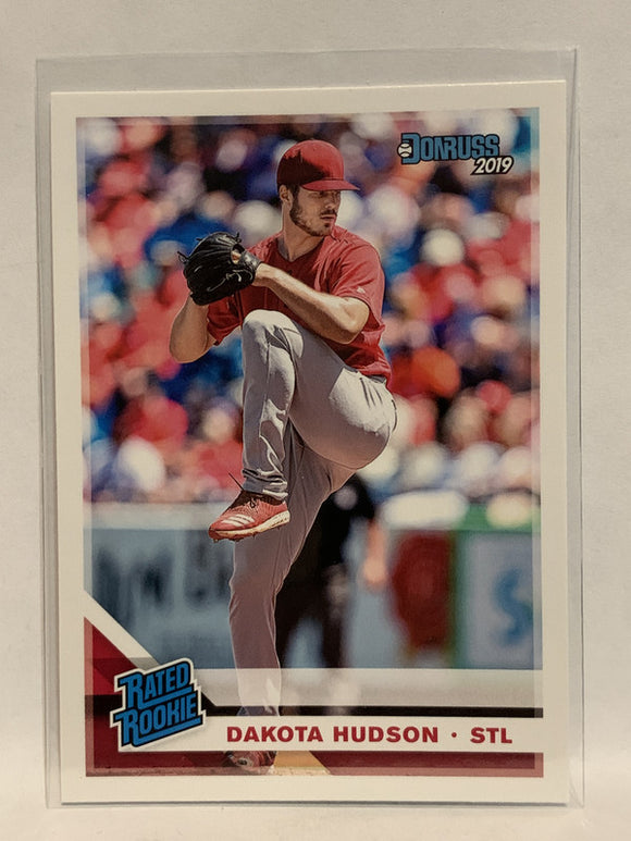 #34 Dakota Hudson Rated Rookie St Louis Cardinals 2019 Donruss Baseball Card