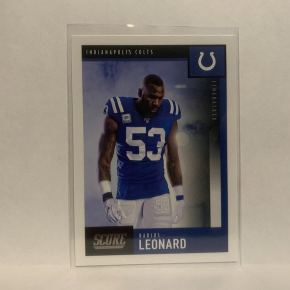 #101 Darius Leonard Indianapolis Colts 2020 Score Football Card LT
