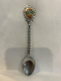 Ornate Flower Teaspoon Souvenir Spoon