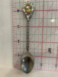 Ornate Flower Teaspoon Souvenir Spoon