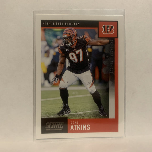 #57 Geno Atkins Cincinnati Bengals 2020 Score Football Card LU