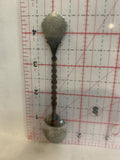 Ornate Flower Teaspoon Souvenir Spoon