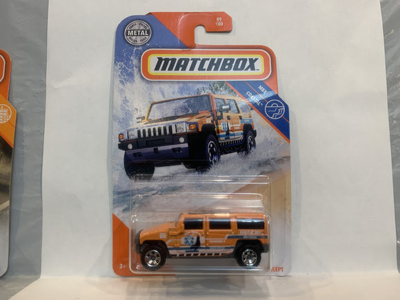 Orange Marine 1 Rescue Hummer H2 SUV Concept 2019 Matchbox New Diecast Cars AA