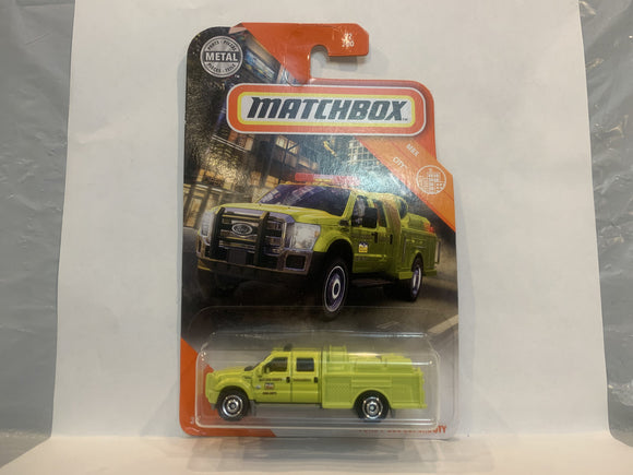 Yellow San Luis Obispo Fire Dept Ford F-550 Superduty 2019 Matchbox New Diecast Cars AA