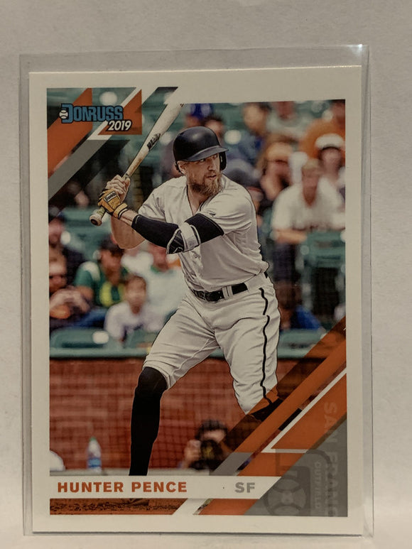 #168 Hunter Pence San Francisco Giants 2019 Donruss Baseball Card