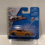 Orange Porsche Cayman Fresh Metal 2018 Maisto Short Card
