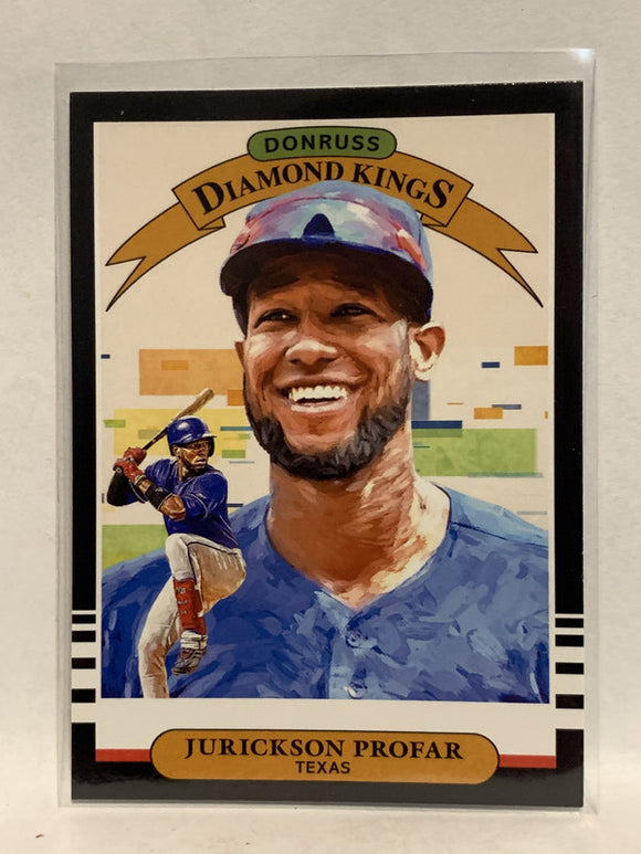 #15 Jurickson Profar Diamond Kings Texas Rangers 2019 Donruss Baseball Card