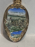 Calgary Alta Alberta Painted Crest Emblem  Souvenir Spoon