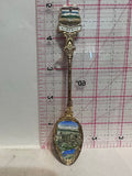 Calgary Alta Alberta Painted Crest Emblem  Souvenir Spoon
