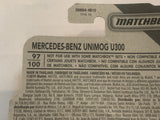 Green Delivery Mercedes-Benz Unimeg U300 2019 Matchbox New Diecast Cars AA