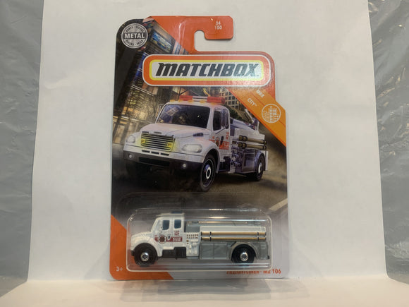 White Fire Dept Freightliner M2 106 2019 Matchbox New Diecast Cars AA