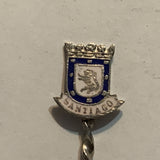 Santiago Chile Crest Emblem Collectable Souvenir Spoon BK