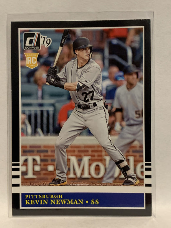 #217 Kevin Newman Rookie Pittsburgh Pirates 2019 Donruss Baseball Card