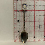 Santiago Chile Crest Emblem Collectable Souvenir Spoon BK