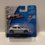 Grey Porsche Panamera Turbo Fresh Metal 2018  Maisto Short Card