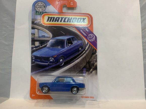 Blue '69 BMW 2002 2019 Matchbox New Diecast Cars AA