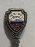 Golden Gate Bridge San Francisco California Pewter  Souvenir Spoon