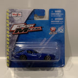 Blue 1996 Dodge Viper GTS Fresh Metal 2018 Maisto Short Card