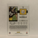 #75 Vance Mcdonald Pittsburgh Steelers 2020 Score Football Card LU