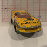 Yellow Duracell Racer ©1993 Hot Wheels Diecast Car GJ