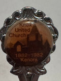 Knox United Chuech1882 1982 Kenora Ontario  Souvenir Spoon