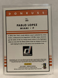 #203 Pablo Lopez Rookie Miami Marlins 2019 Donruss Baseball Card