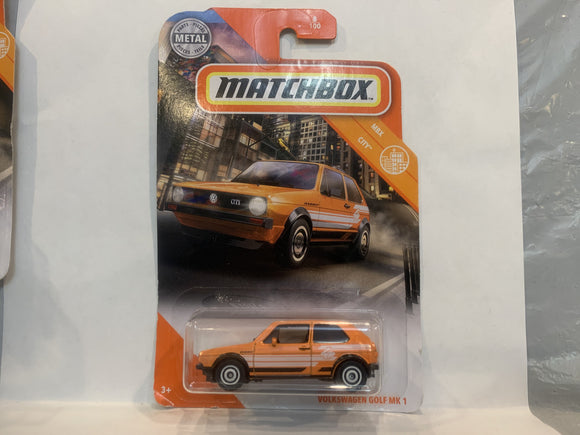 Orange Volkswagen Golf MK1 2019 Matchbox New Diecast Cars AA