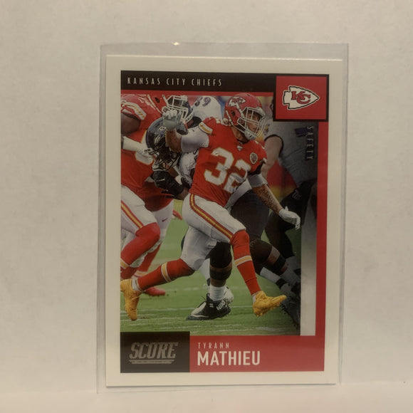 #141 Tyrann Mathieu Kansas City Chiefs 2020 Score Football Card LU