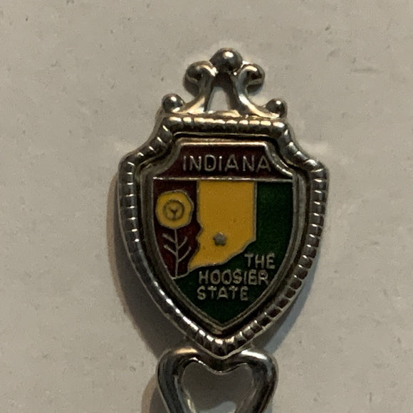 Indiana The Hoosier State Collectable Souvenir Spoon BL