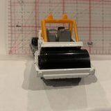 White Road Roller Paver Matchbox Diecast Car GJ