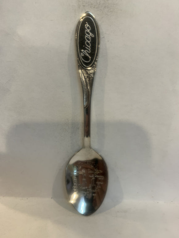 Drumheller AB Black Gem Rock Alberta Souvenir Spoon