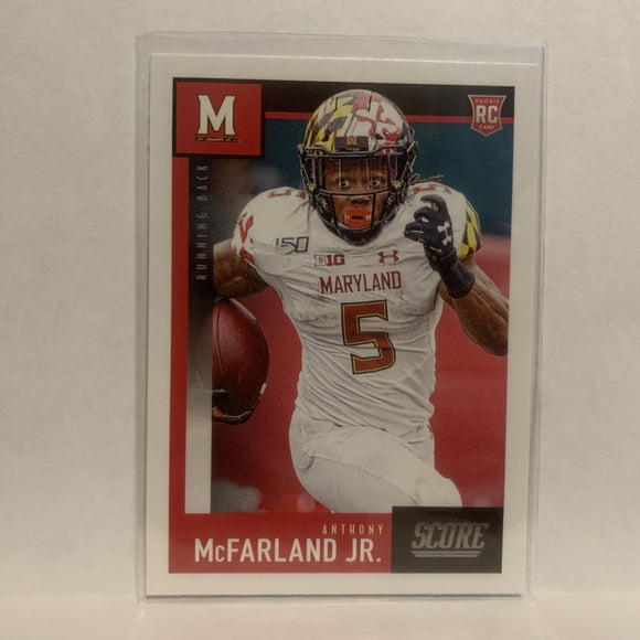 #372  Anthony Mcfarland Jr. Rookie Maryland 2020 Score Football Card LV