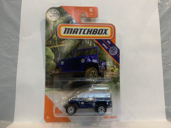Blue Jeep Willys 2020  Matchbox New Diecast Cars AA