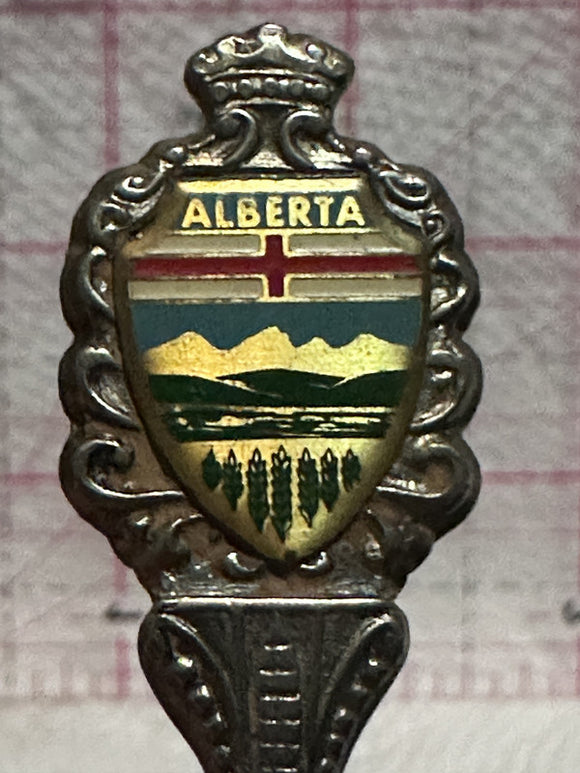 Hanna Alberta Crest Emblem  Souvenir Spoon