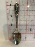 Drumheller AB Black Gem Rock Alberta Souvenir Spoon