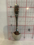 Drumheller AB Black Gem Rock Alberta Souvenir Spoon