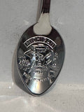Manistique Michigan Maple Leaf Beaver  Souvenir Spoon