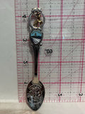 Manistique Michigan Maple Leaf Beaver  Souvenir Spoon