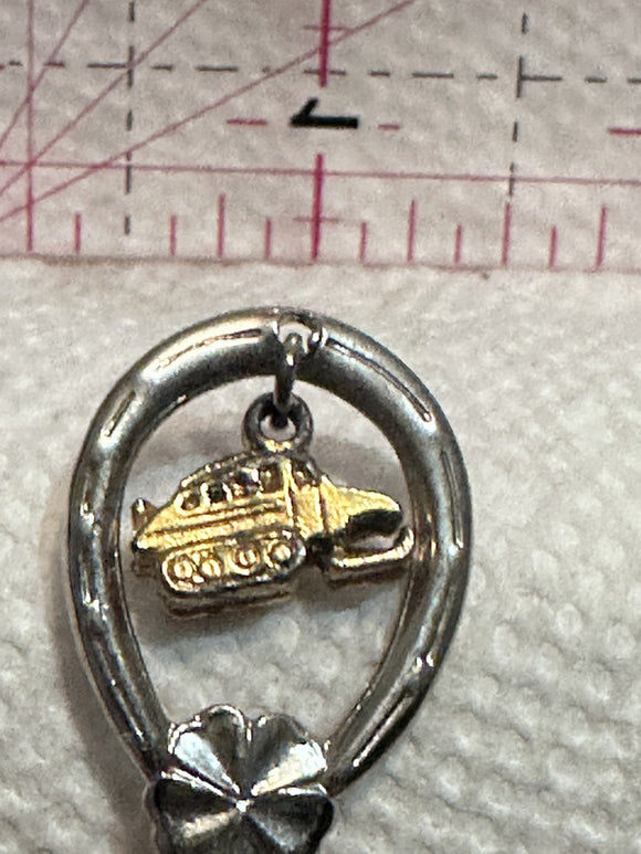Snowmobile Columbia Ice Fields Alberta  Souvenir Spoon