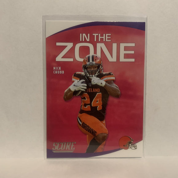 IZ-NC Nick Chubb In The Zone Cleveland Browns 2020 Score Football Card LV