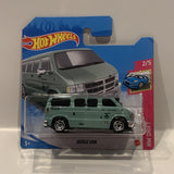 Green Dodge Van 2/5 HW Drift 2021 50/250 GRX21 Hot Wheels  Short Card
