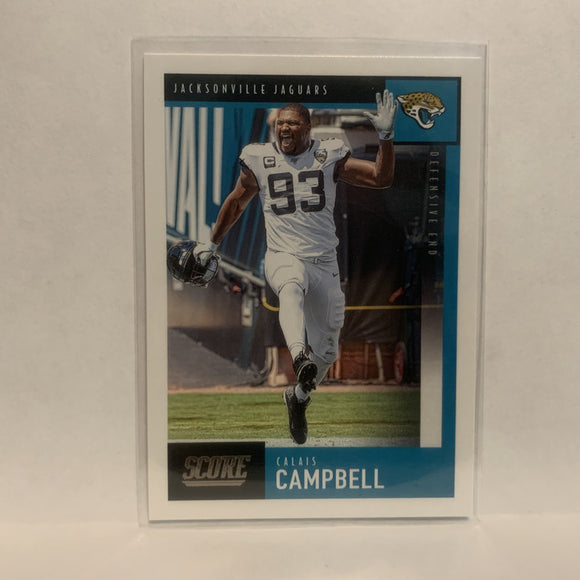 #113 Calais Campbell Jacksonville Jaugars 2020 Score Football Card LV