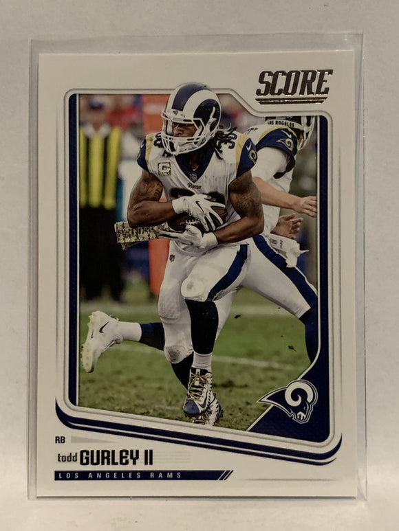 #167 Todd Gurley II Los Angeles Rams 2018 Score Football Card